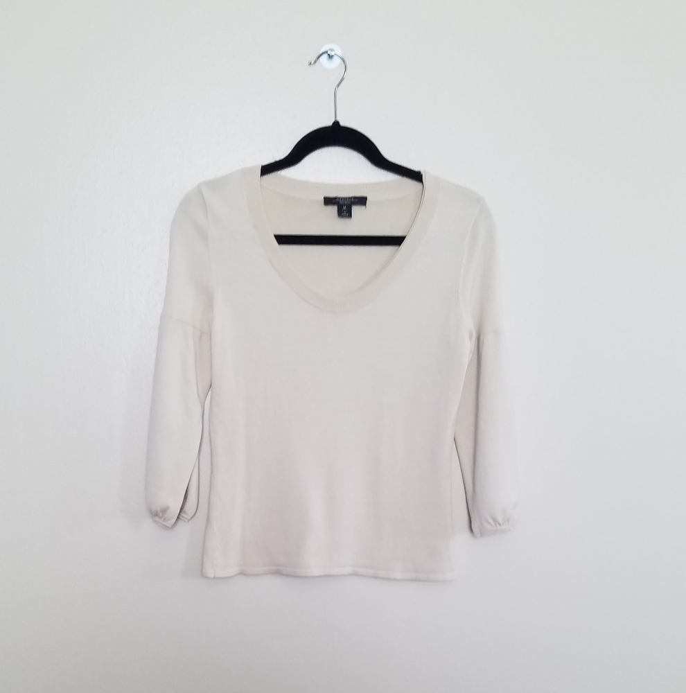 Sweater M cream color elastic sleeves